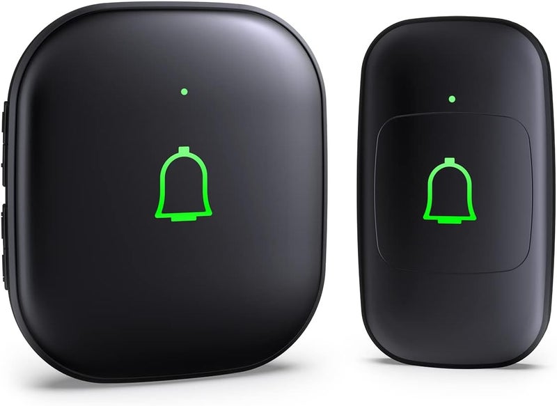 LeadGo Classroom Doorbell IP66 Wireless Doorbell Door Bell Ringer Wireless Waterproof 1000Ft 32 Chimes 115dB 7 Vol Levels Mute Mode & LED Flash Doorbells for Home Kids Room Teachers Classroom Office - Image 1